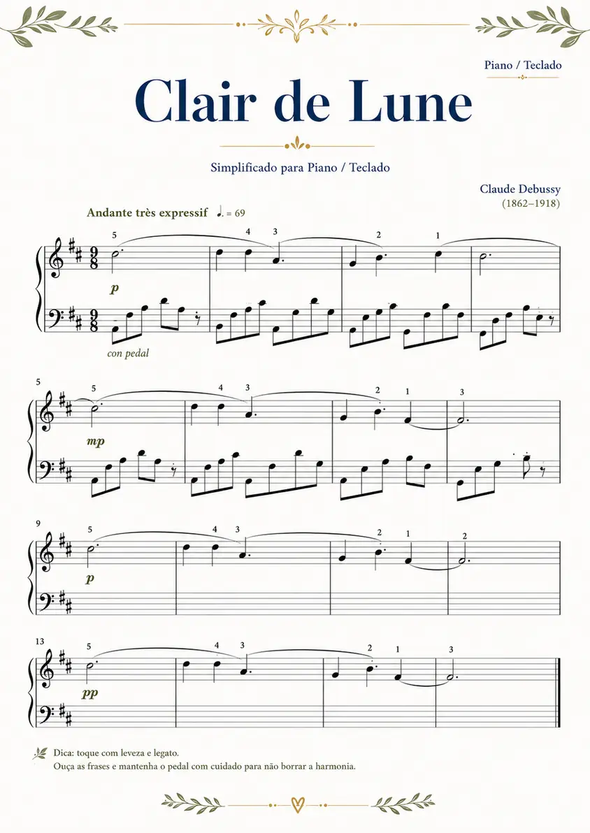 Prévia 4 da partitura