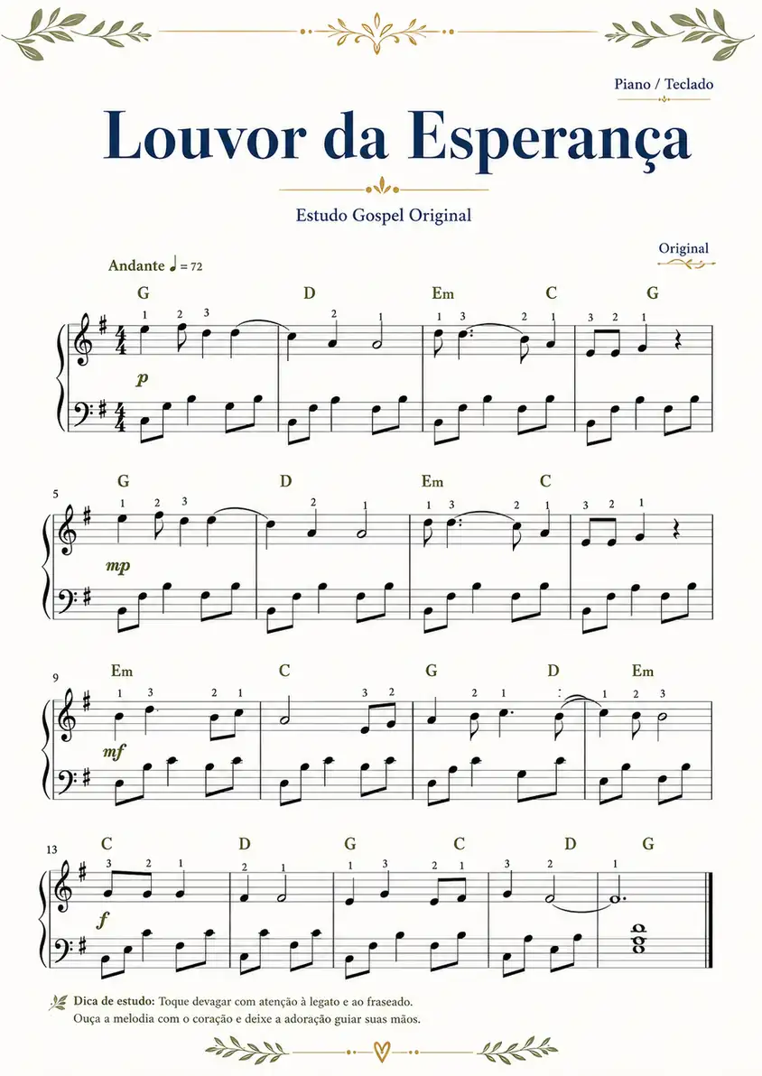 Prévia 5 da partitura